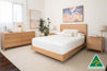 Yakka Luna Headboard Floating Bed Frame (Solid Tasmanian Oak) - Made in Australia