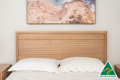 Yakka™️ Luna Headboard Floating Bed Frame (Solid Tasmanian Oak) - Made in Australia
