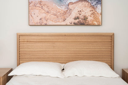 Yakka Luna Headboard Tasmanian Oak Floating Bed Frame