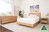 Yakka Luna Headboard Floating Bed Frame (Solid Tasmanian Oak) - Made in Australia