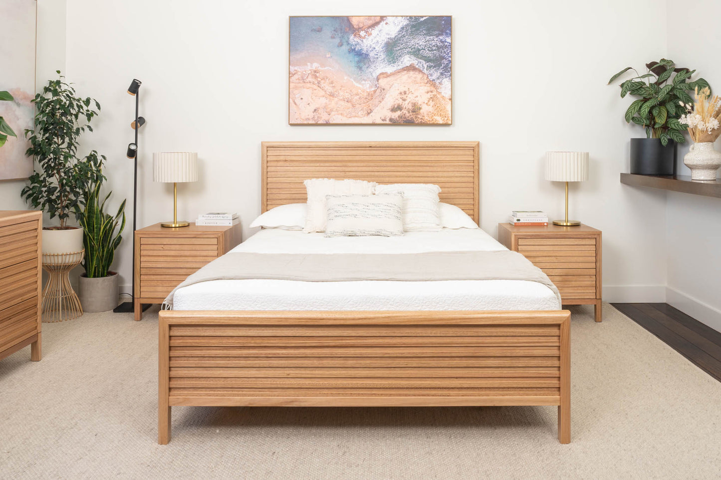 Luna Bed Frame (Solid Tasmanian Oak) - Made in Australia