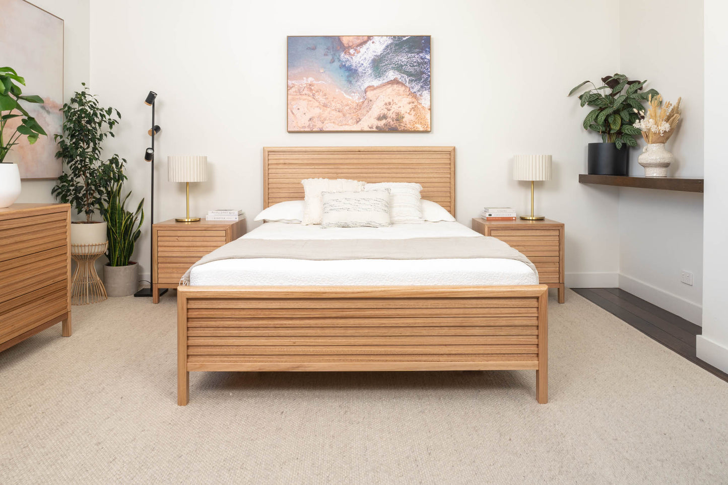 Luna Bed Frame (Solid Tasmanian Oak) - Made in Australia