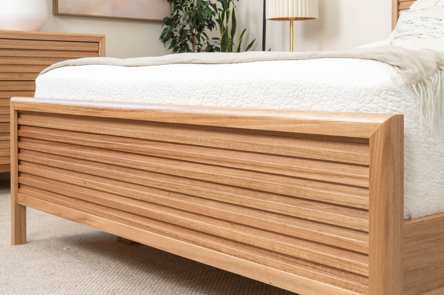 Luna Bed Frame (Solid Tasmanian Oak) - Made in Australia