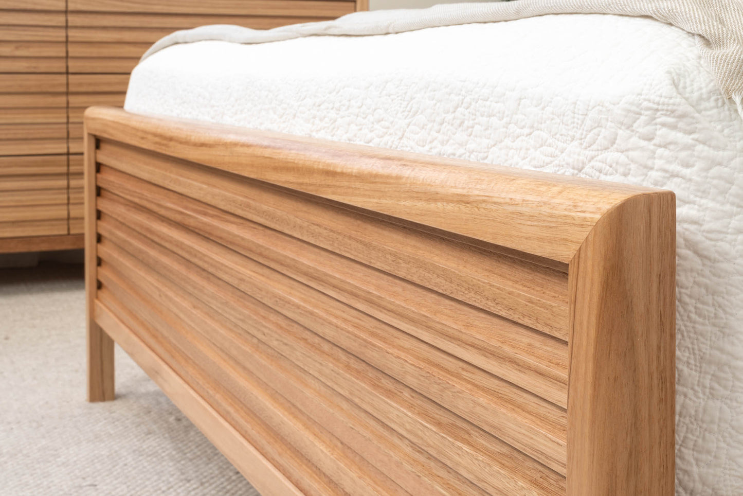 Luna Bed Frame (Solid Tasmanian Oak) - Made in Australia