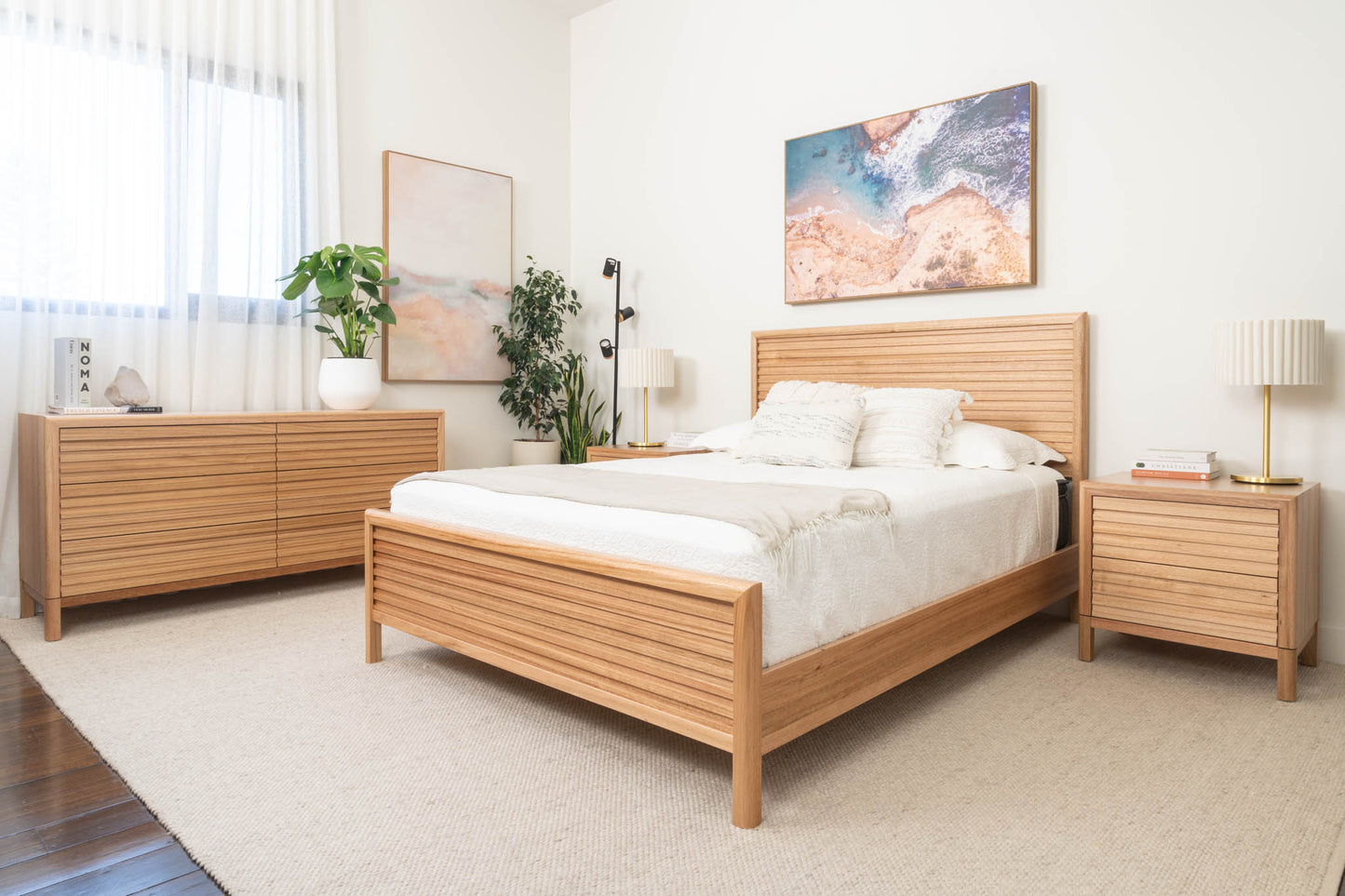 Luna Bed Frame (Solid Tasmanian Oak) - Made in Australia