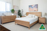 Luna Extended Headboard Bedroom Suite (Solid Tasmanian Oak)- Made in Australia