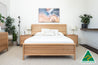 Luna Extended Headboard Bedroom Suite (Solid Tasmanian Oak)- Made in Australia