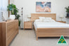 Luna Extended Headboard Bedroom Suite (Solid Tasmanian Oak)- Made in Australia