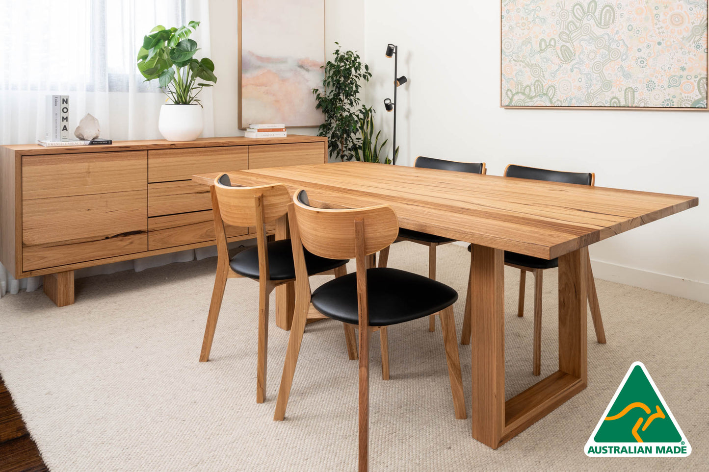 Bodhi Solid Australian Hardwood Dining Table - Made in Australia