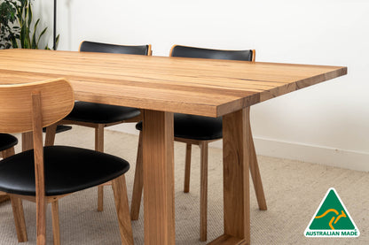 NEW 2.1m Bodhi Solid Australian Hardwood Dining Table - Made in Australia