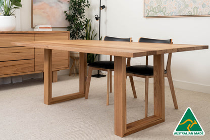 NEW 2.1m Bodhi Solid Australian Hardwood Dining Table - Made in Australia