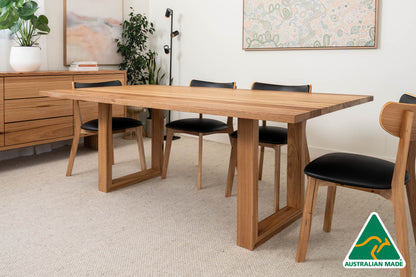 NEW 2.1m Bodhi Solid Australian Hardwood Dining Table - Made in Australia