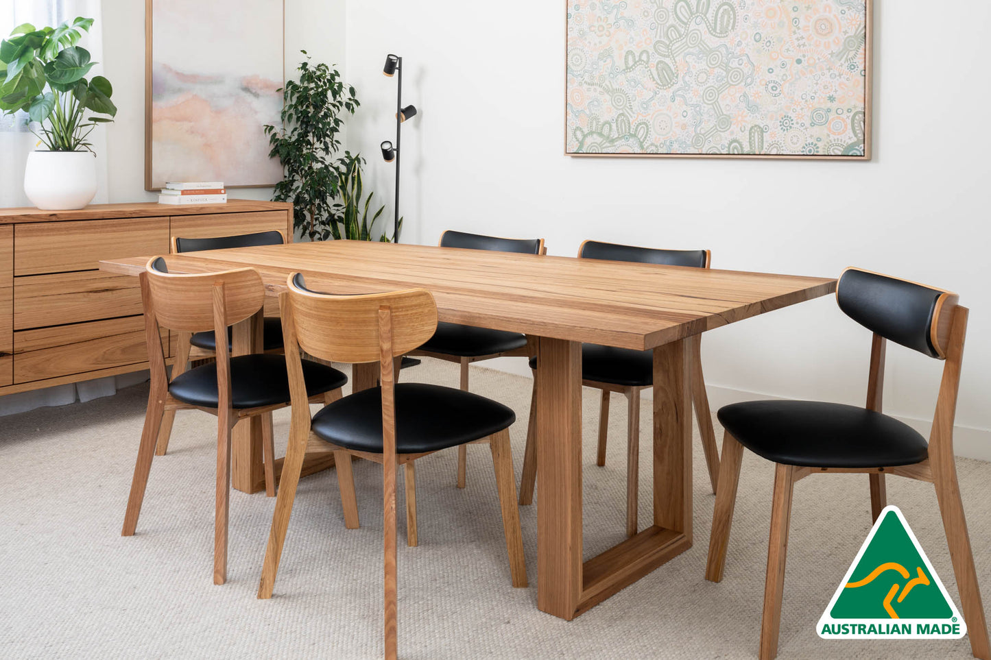 Bodhi Solid Australian Hardwood Dining Table - Made in Australia