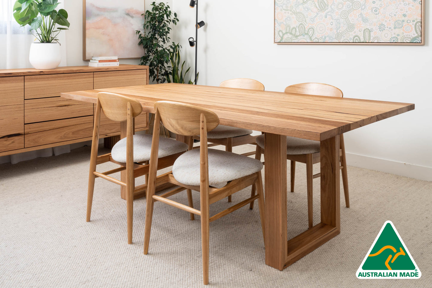 Bodhi Solid Australian Hardwood Dining Table - Made in Australia