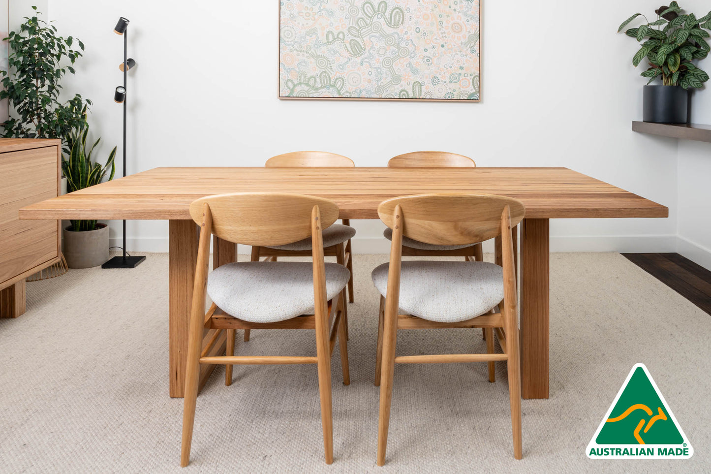 Bodhi Solid Australian Hardwood Dining Table - Made in Australia