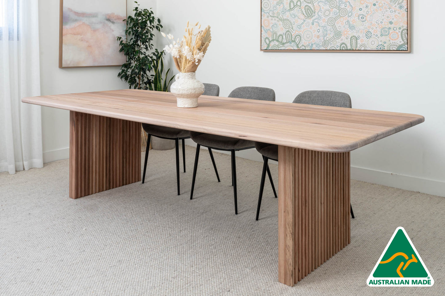 Zephyr Solid Australian Hardwood Dining Table - Made in Australia