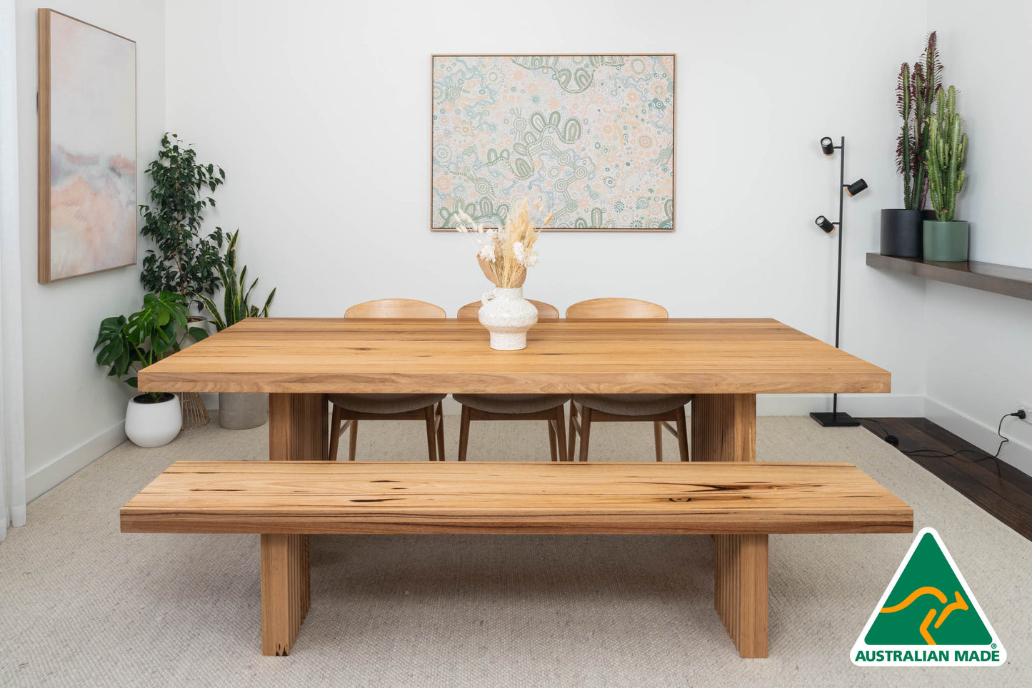 Hermes Solid Australian Hardwood Dining Table - Made in Australia