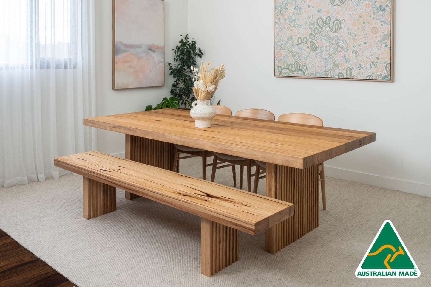 Hermes Solid Australian Hardwood Dining Table - Made in Australia