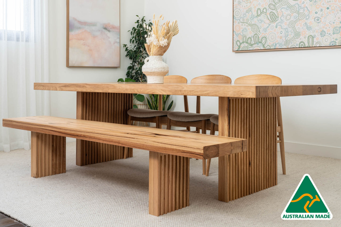 Hermes Solid Australian Hardwood Dining Table - Made in Australia