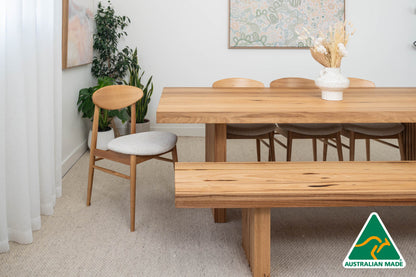 Ex Demo 3.0m Hermes Solid Australian Hardwood Dining Table - Available in GC Showroom