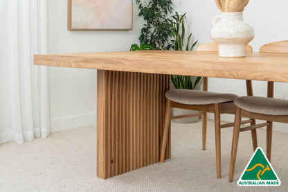 Ex Demo 3.0m Hermes Solid Australian Hardwood Dining Table - Available in GC Showroom