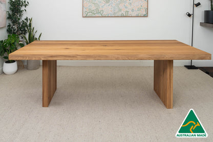 Ex Demo 3.0m Hermes Solid Australian Hardwood Dining Table - Available in GC Showroom