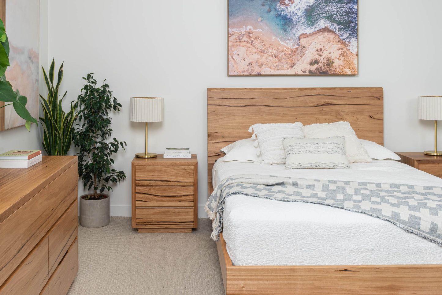 Kobe Live Edge Fully Solid Australian Bed Frame - Made in Australia