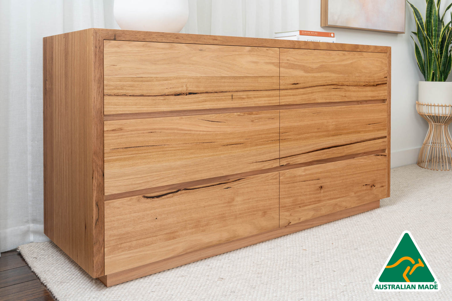 Cape Town 6 Drawer Dresser - Made in Australia