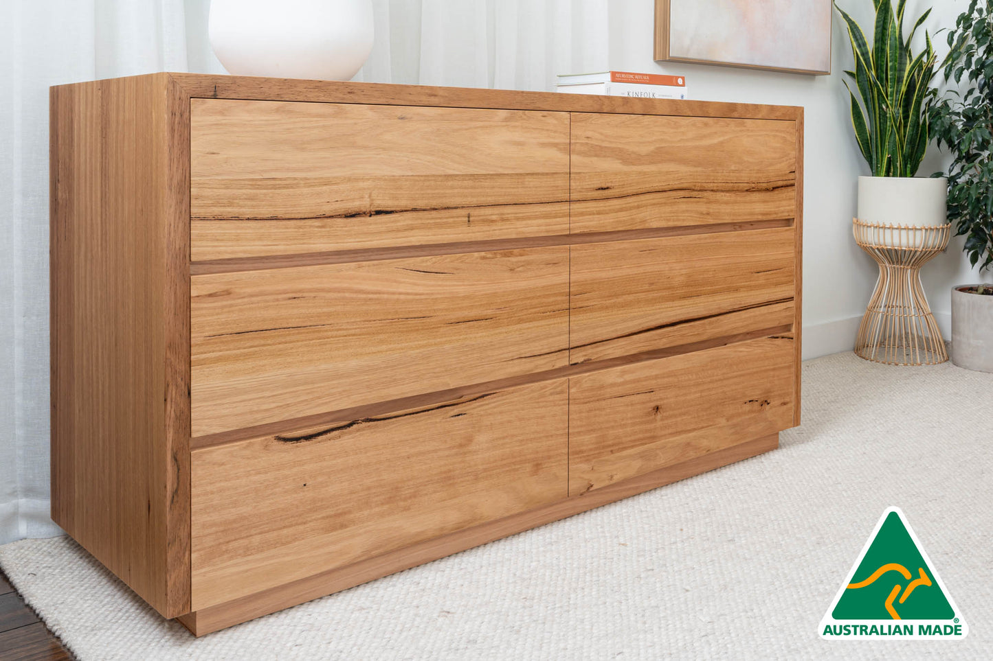 Cape Town 6 Drawer Dresser - Made in Australia