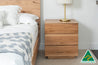 Noosa 3 Draw Bedside Table - Made In Australia