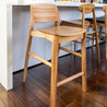 Pisa Solid Australian Blackbutt Hardwood Bar Stool