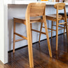 Pisa Solid Australian Blackbutt Hardwood Bar Stool