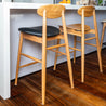 Lotus Solid Australian Blackbutt Hardwood Bar Stool