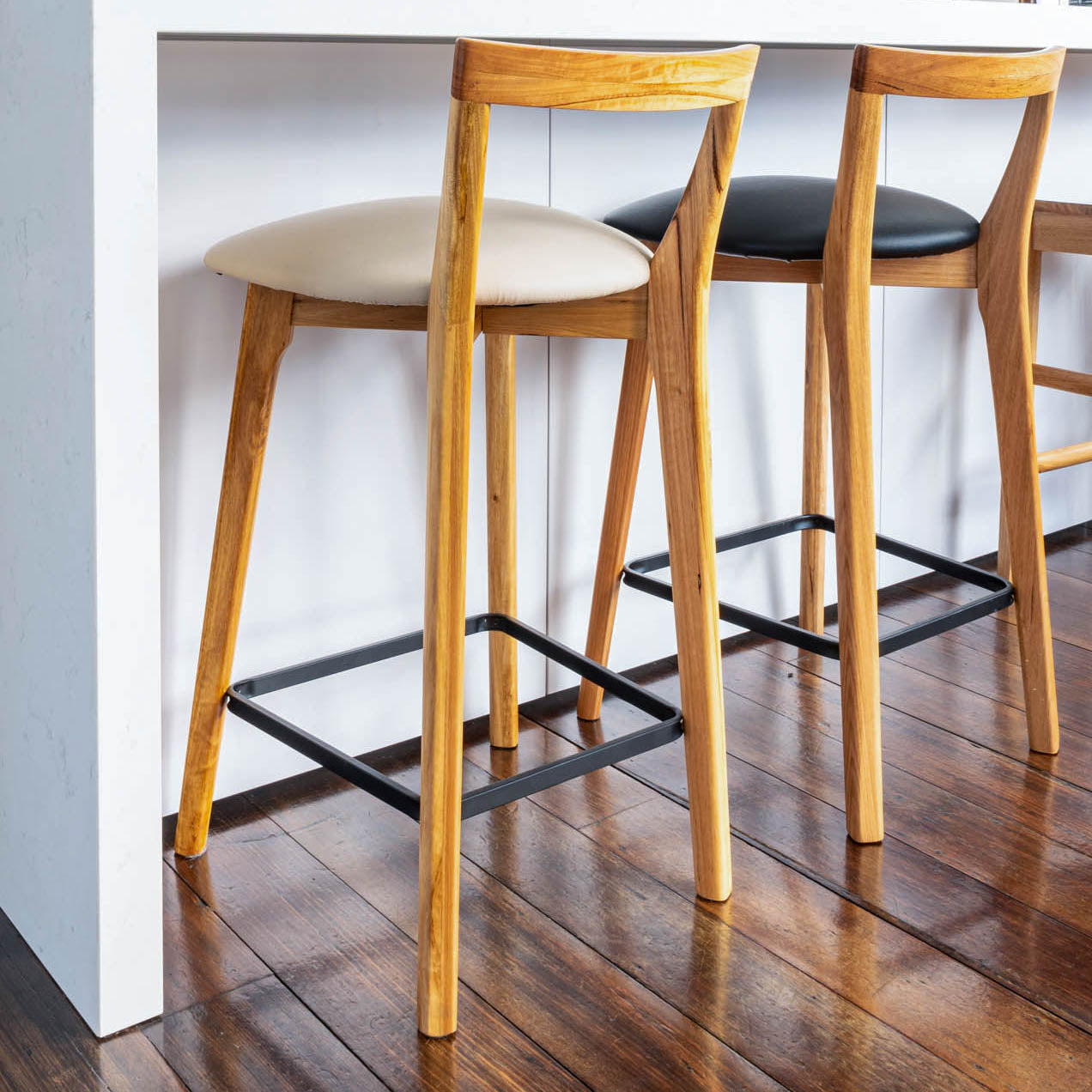 Oslo Solid Australian Messmate Hardwood Bar Stool