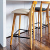 Oslo Solid Australian Messmate Hardwood Bar Stool