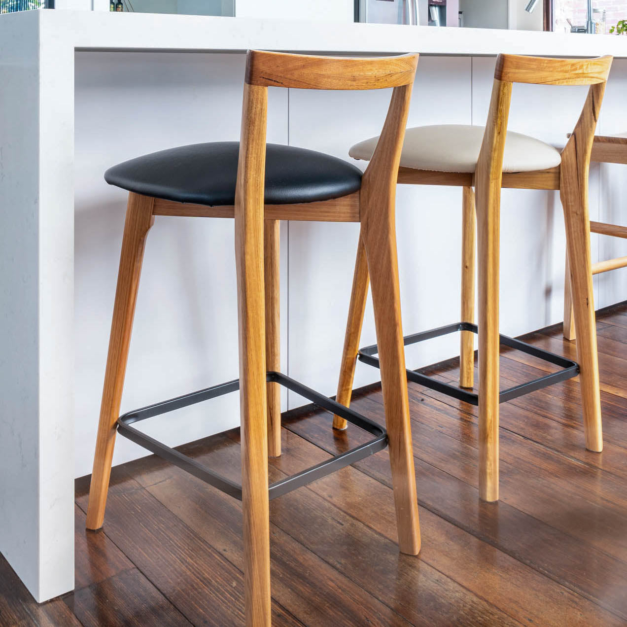 Oslo Solid Australian Messmate Hardwood Bar Stool