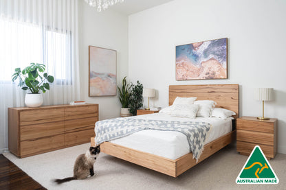 Noosa 3 Drawer Bedside Table - Made In Australia
