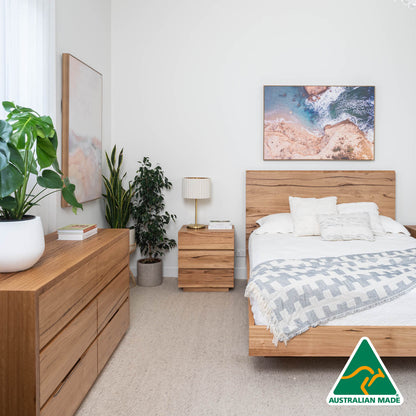 Noosa 3 Drawer Bedside Table - Made In Australia