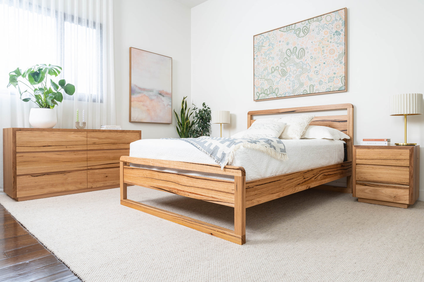 Valkyrie Bed Frame Fully Solid Australian Hardwood - Made in Australia