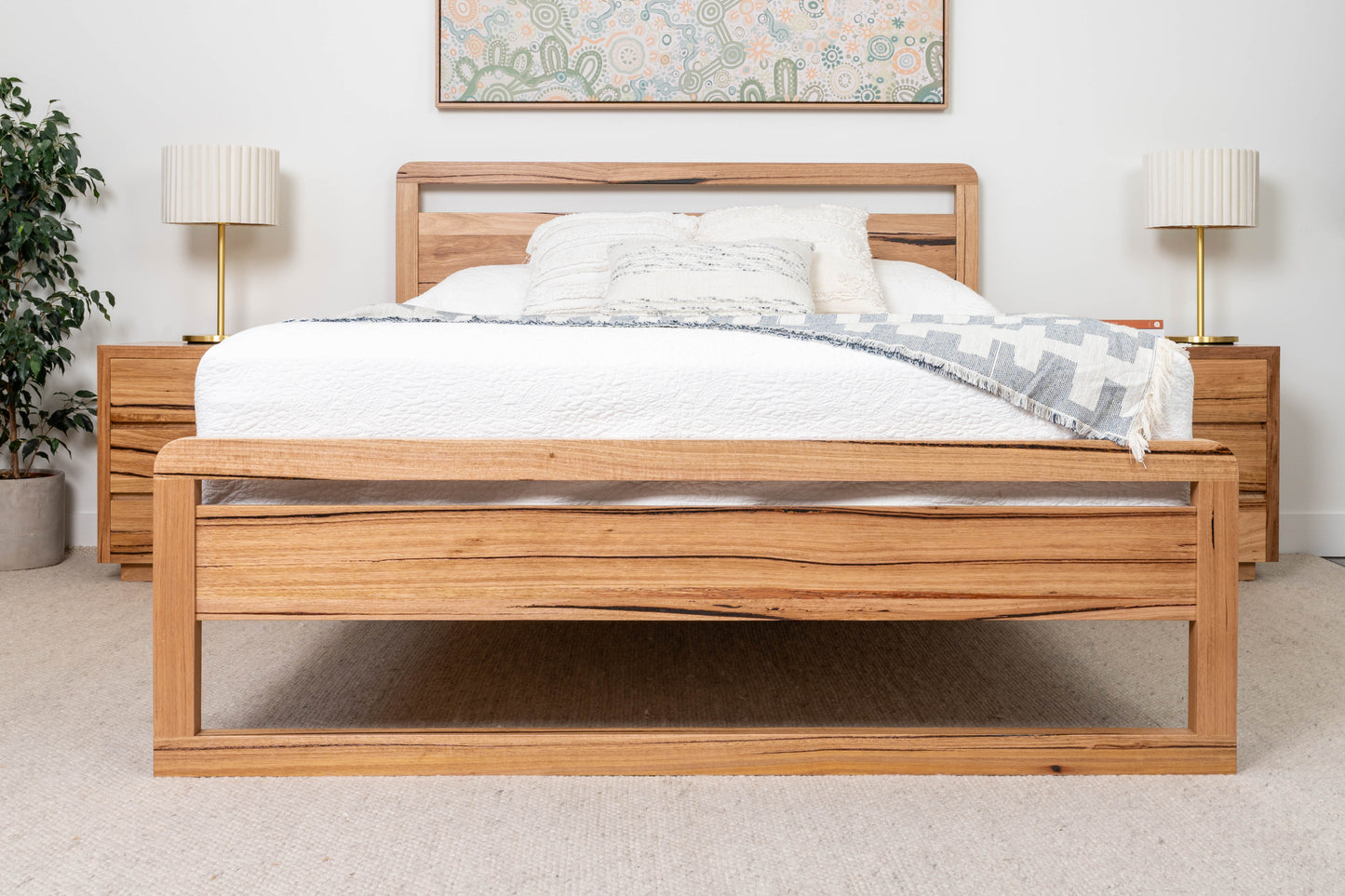 Valkyrie Bed Frame Fully Solid Australian Hardwood - Made in Australia