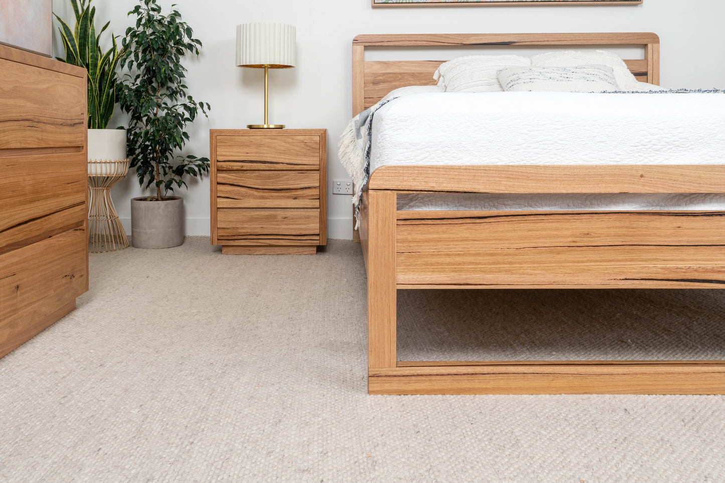 Valkyrie Bed Frame Fully Solid Australian Hardwood - Made in Australia