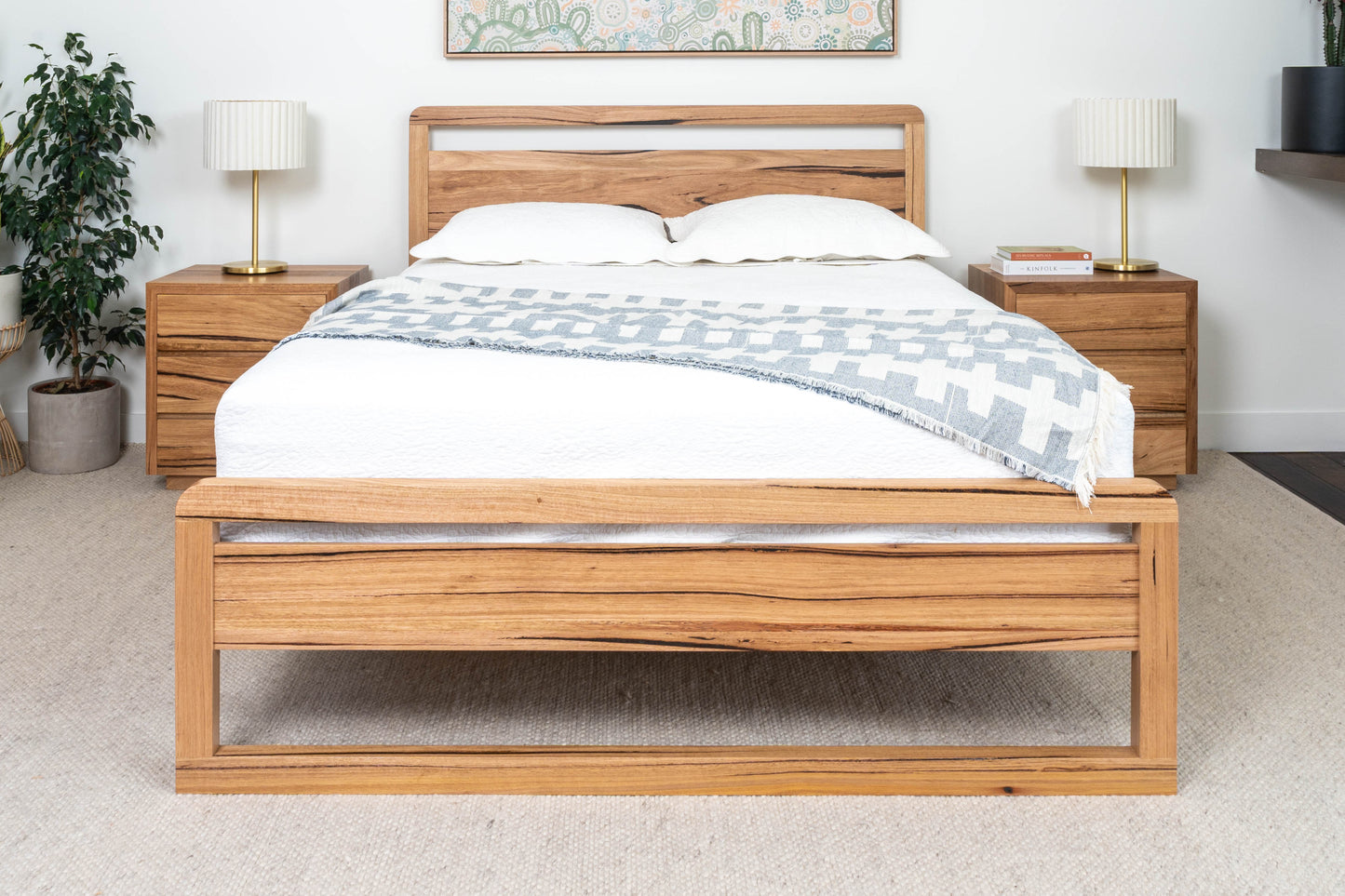 Valkyrie Bed Frame Fully Solid Australian Hardwood - Made in Australia