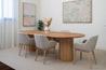 Ready now 2.7m Calypso Oval Reclaimed Solid Messmate Dining Table - Made in Australia