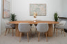 Ready now 2.7m Calypso Oval Reclaimed Solid Messmate Dining Table - Made in Australia