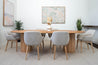 Ready now 2.7m Calypso Oval Reclaimed Solid Messmate Dining Table - Made in Australia