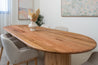 Ready now 2.7m Calypso Oval Reclaimed Solid Messmate Dining Table - Made in Australia