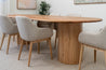 Ready now 2.7m Calypso Oval Reclaimed Solid Messmate Dining Table - Made in Australia