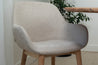 Konna Beige Upholstered Dining Chair