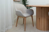 Konna Beige Upholstered Dining Chair