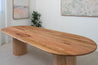 Ready now 2.7m Calypso Oval Reclaimed Solid Messmate Dining Table - Made in Australia